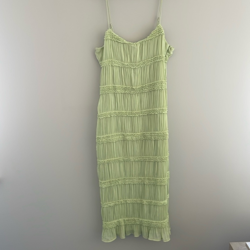 Lime green cocktail dress